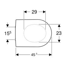 Geberit iCon WC-Sitz, weiß mit Absenkautomatik, weiß