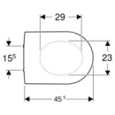 Geberit iCon WC-Sitz, weiß mit Absenkautomatik,...