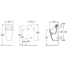 Villeroy & Boch Architectura Absaug-Urinal