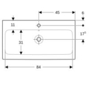Geberit iCon Waschtisch 900x485mm m. Hl., m. Ül.,...