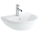 Vitra Waschtisch Integra 495 x 430 mm rund Hahnloch Überlauf Weiß Hochglanz