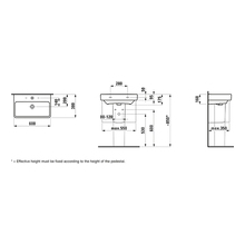LAUFEN Waschtisch PRO kompakt 1 HL mit ÜL 600x380 weiß