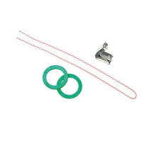 Wasserzähler Monatgezubehör 3/4" 2 mm  2 Dichtunge Selfflockplombe und Plombierdraht 25 cm
