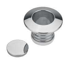 Wasserzähler Schubrosette mit Blinddeckel, chrom passend zu Wasser-Geräte, Minol MB 2/MB 3, Deltamess