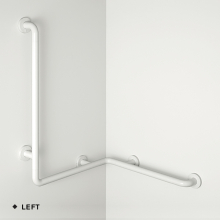 pba 01 Duschhandlauf rechts 660x660mm, aus Nylon, mit Brausehalterstange 820mm