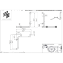 pba 01 Duschhandlauf rechts 660x660mm, aus Nylon, mit...