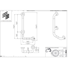 pba 01 Sicherheitsgriff,links 220x520mm, L-Form, aus Nylon