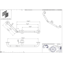 pba 01 Winkelgriff L 135Gr, 500x300mm, aus Nylon