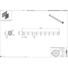 pba 01 Duschvorhangstange gerade 800mm, aus Nylon