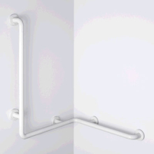 pba 01 Duschhandlauf, L BH 760x400x1160, und Brausehalterstange, aus Nylon