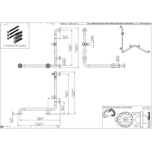 pba 01 Duschhandlauf, L BH 760x760x1160, und Brausehalterstange, aus Nylon