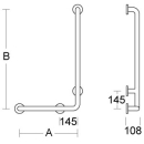 pba 01 Haltegriff L-Form R, 480x1160mm, aus Nylon,...