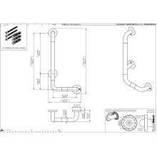 pba 01 Haltegriff L mit BH 480x1160mm, aus Nylon, für Einhängesitz geeignet