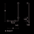 pba 01 Haltegriff R mit PRH, 480x1160mm, aus Nylon,...