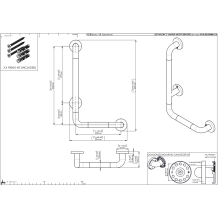 pba 01 Haltegriff links 300x520mm, L-Form, aus Nylon