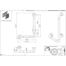 pba 01 Haltegriff rechts 320x720mm, L-Form, aus Nylon