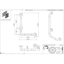 pba 01 Haltegriff links 320x720mm, L-Form, aus Nylon