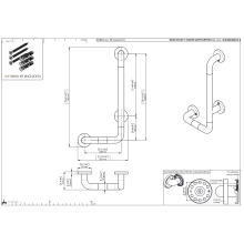 pba 01 Haltegriff rechts 400x1160mm, L-Form, aus Nylon