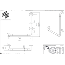 pba 01 Haltegriff rechts 500x750mm, L-Form, aus Nylon