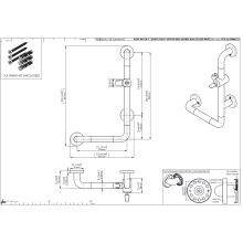 pba 01 Haltegriff mit BH R 300x520mm, L-Form, aus Nylon