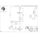pba 01 Haltegriff mit BH R 300x520mm, L-Form, aus Nylon