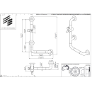 pba 01 Haltegriff mit BH L 300x520mm, L-Form, aus Nylon