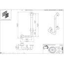 pba 01 Haltegriff mit BH R 400x1160mm, L-Form, aus Nylon