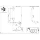 pba 01 Haltegriff mit BH L 400x1160mm, L-Form, aus Nylon