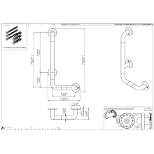 pba 01 Haltegriff mit BH L 500x750mm, L-Form, aus Nylon