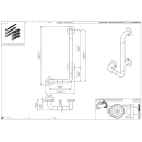 pba 01 Haltegriff mit PRH R 300x520mm, L-Form, aus Nylon