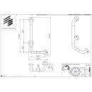 pba 01 Haltegriff mit PRH L 320x720mm, L-Form, aus Nylon