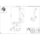 pba 01 Haltegriff mit PRH R 400x1160mm, L-Form, aus Nylon
