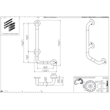 pba 01 Haltegriff mit PRH L 500x750mm, L-Form, aus Nylon
