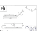 pba 01 Winkelgriff, rechts 500x300mm, aus Nylon, feststehend