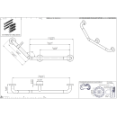 pba 01 Winkelgriff, links 500x300mm, aus Nylon, feststehend