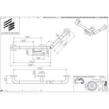 pba 01 Winkelgriff R mit PRH 500x300mm, aus Nylon