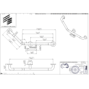 pba 01 Winkelgriff, L fest 500x300mm, feststehend, links,...