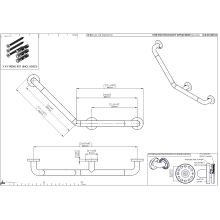 pba 01 Winkelgriff, fest 400x400mm, aus Nylon