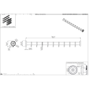 pba 01 Duschvorhangstange 900mm aus Nylon