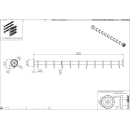 pba 01 Duschvorhangstange 1000mm aus Nylon