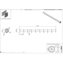 pba 01 Duschvorhangstange 1100mm aus Nylon