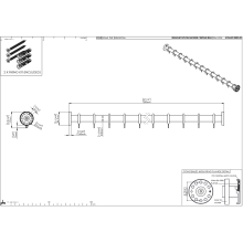 pba 01 Duschvorhangstange 1200mm aus Nylon