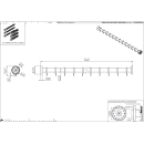 pba 01 Duschvorhangstange 1200mm aus Nylon