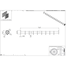 pba 01 Duschvorhangstange 1300mm aus Nylon