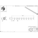 pba 01 Duschvorhangstange 1300mm aus Nylon