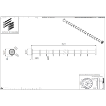 pba 01 Duschvorhangstange 1500mm aus Nylon
