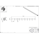 pba 01 Duschvorhangstange 1500mm aus Nylon