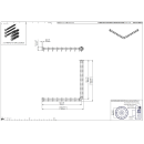 pba 01 Duschvorhangstange, 800x800mm L- Form, aus Nylon