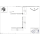 pba 01 Duschvorhangstange, 800x800x440mm L- Form mit DA aus Nylon