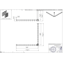 pba 01 Duschvorhangstange, 1000x1000 X440mm L- Form mit...